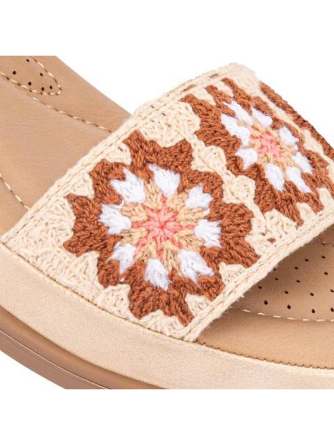 SANDALIA PLANA BEIGE VI LINE