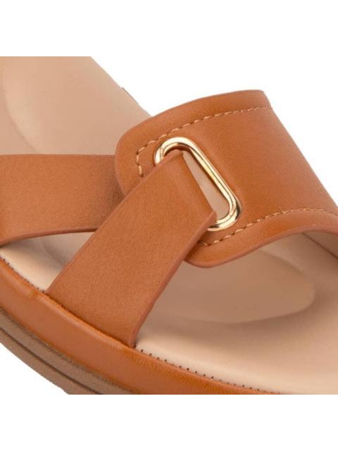 SANDALIA CONFORT COGNAC SHOSH