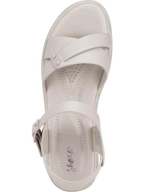 SANDALIA CONFORT MONOCOLOR BEIGE/HUESO SHOSH