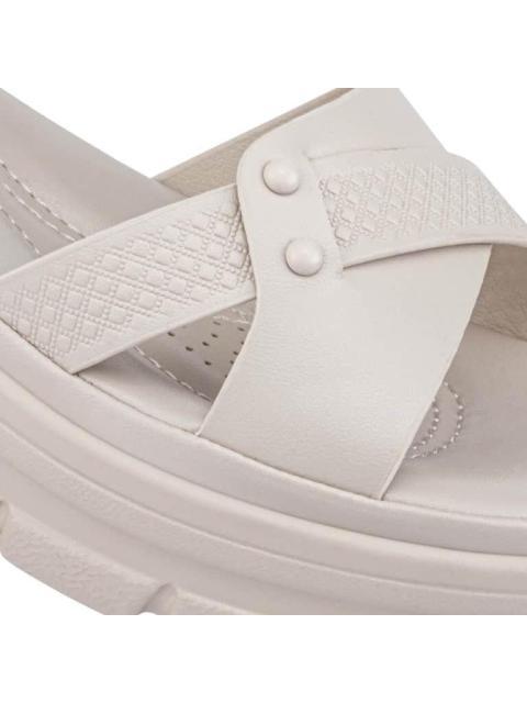 SANDALIA CONFORT MONOCOLOR BEIGE/HUESO SHOSH