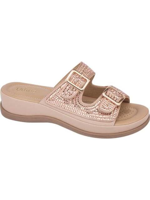 SANDALIA CONFORT CON BRILLOS BEIGE VI LINE