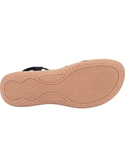 SANDALIA CONFORT CON BRILLOS NEGRO VI LINE