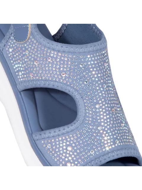 SANDALIA CON VALVULA AZUL SHOSH
