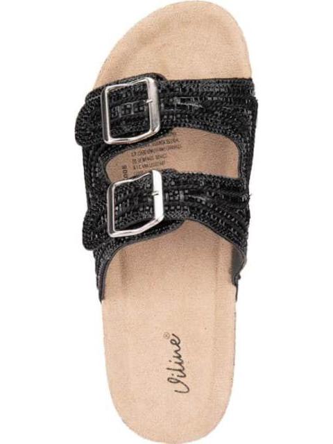 SANDALIA HEBILLAS NEGRO VI LINE