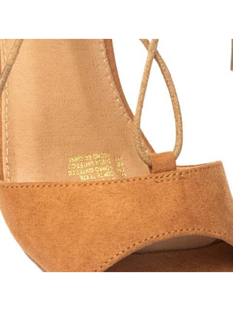 SANDALIA CUÑA CAMEL VI LINE