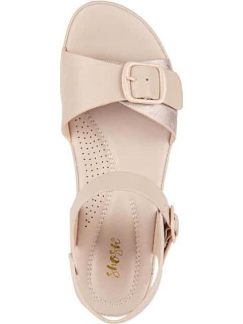 SANDALIA TACON CUÑA CONFORT BEIGE SHOSH