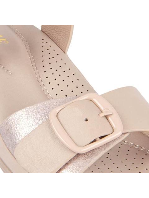 SANDALIA TACON CUÑA CONFORT BEIGE SHOSH