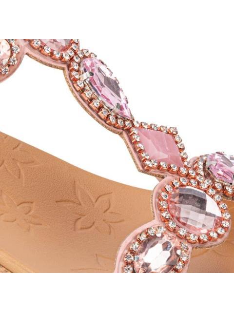 SANDALIA CUÑA ROSA VI LINE