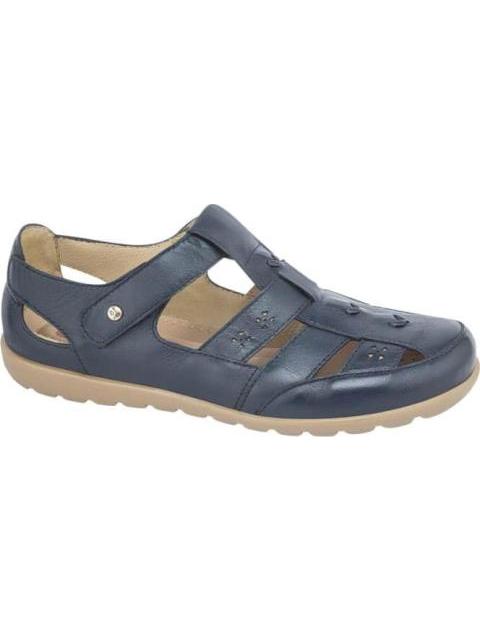 SANDALIA DE PIEL AZUL MARINO JARKING SHOES