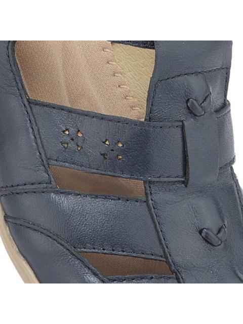 SANDALIA DE PIEL AZUL MARINO JARKING SHOES