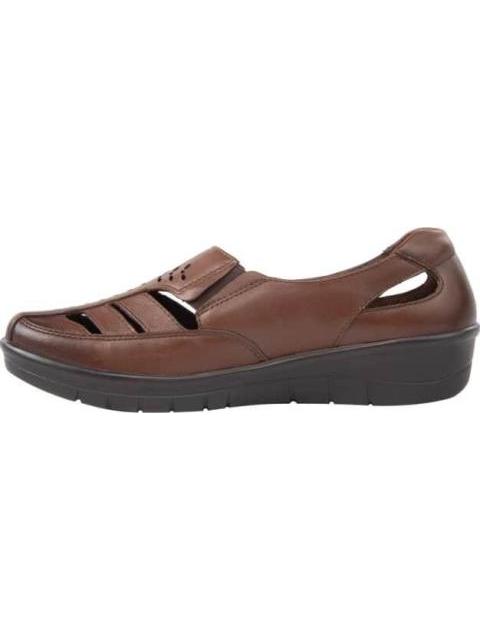 SANDALIA DE PIEL CAFE CALZADO PAZSTOR