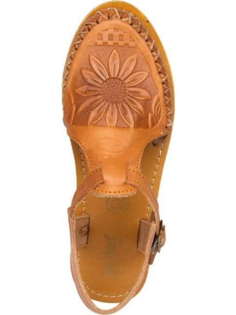 SANDALIA DE PIEL CAMEL VIVIS SHOES KIDS