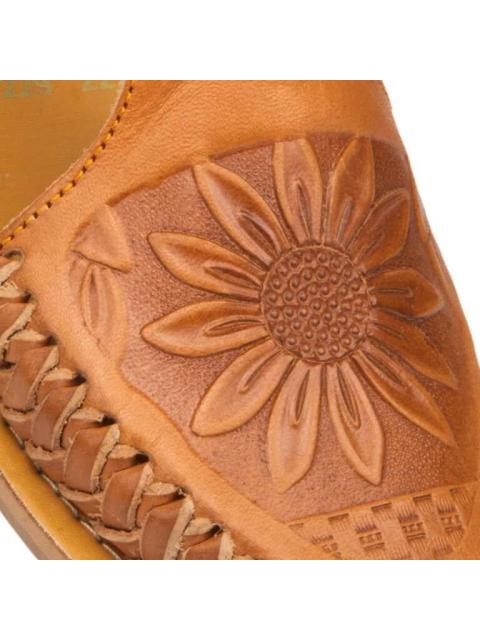 SANDALIA DE PIEL CAMEL VIVIS SHOES KIDS