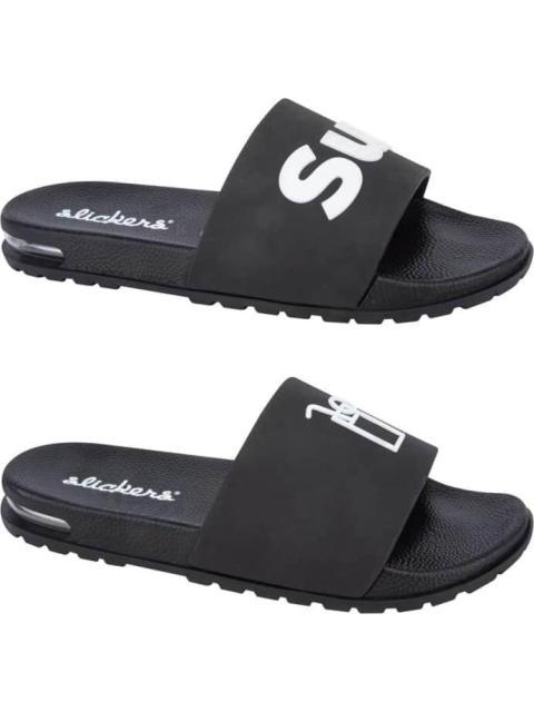 SANDALIA DE PLAYA NEGRO SLICKERS
