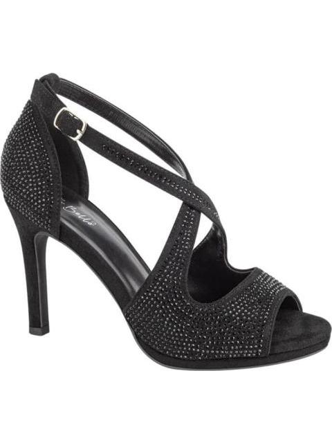 SANDALIA CON BRILLOS NEGRO MOLTO BELLO