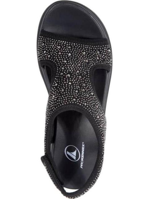 SANDALIA DEPORTIVA CON BRILLOS NEGRO PROKENNEX