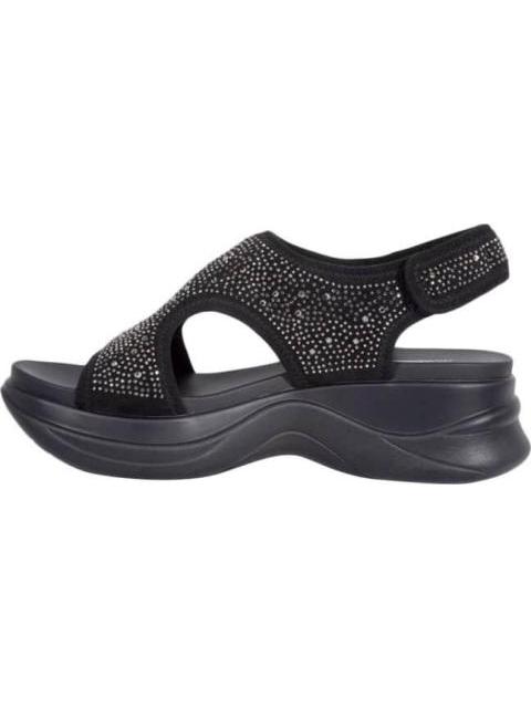 SANDALIA DEPORTIVA CON BRILLOS NEGRO PROKENNEX