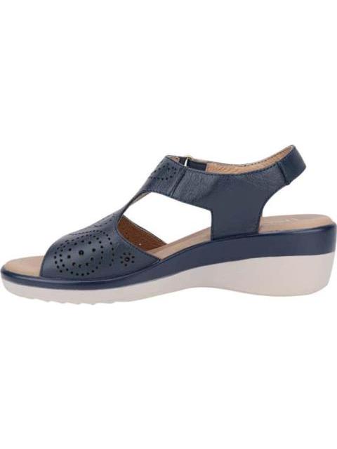 SANDALIA PERFORADA AZUL MARINO FLEXI