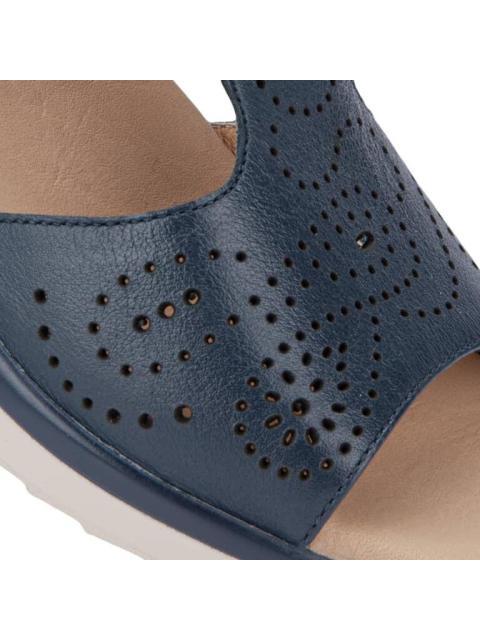 SANDALIA PERFORADA AZUL MARINO FLEXI