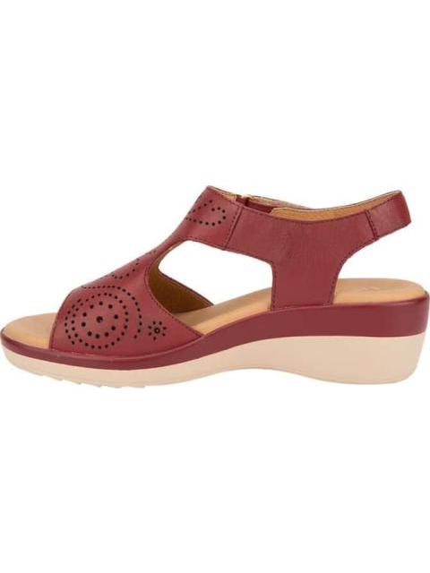 SANDALIA PERFORADA CEREZA FLEXI