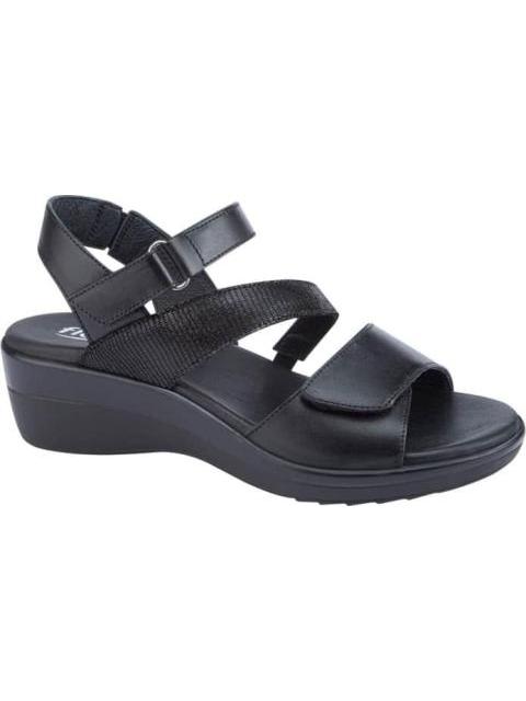SANDALIA VELCROS NEGRO FLEXI