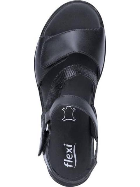 SANDALIA VELCROS NEGRO FLEXI