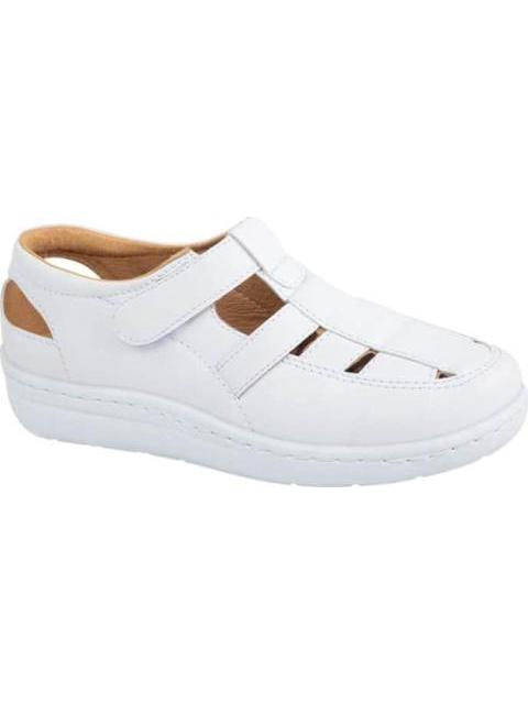SANDALIA FORRO PIEL BLANCO SHOSH CONFORT