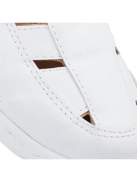 SANDALIA FORRO PIEL BLANCO SHOSH CONFORT