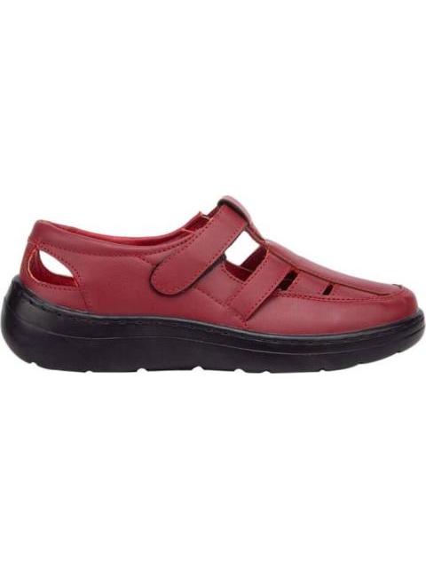 SANDALIA FORRO PIEL ROJO SHOSH CONFORT