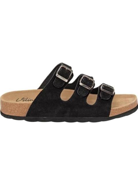 SANDALIA GAMUZA NEGRO VI LINE