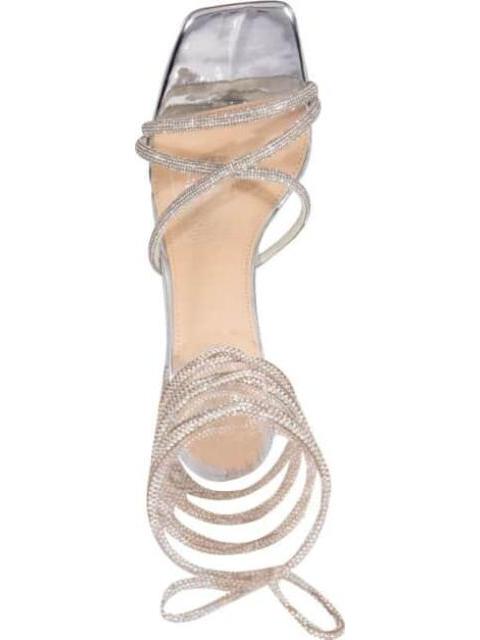 SANDALIA GLADIADORA CON BRILLOS PLATA THALIA SODI