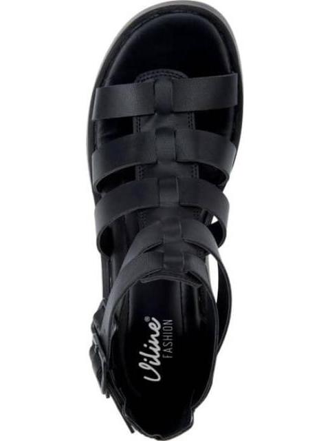 SANDALIA GLADIADORA NEGRO VI LINE FASHION