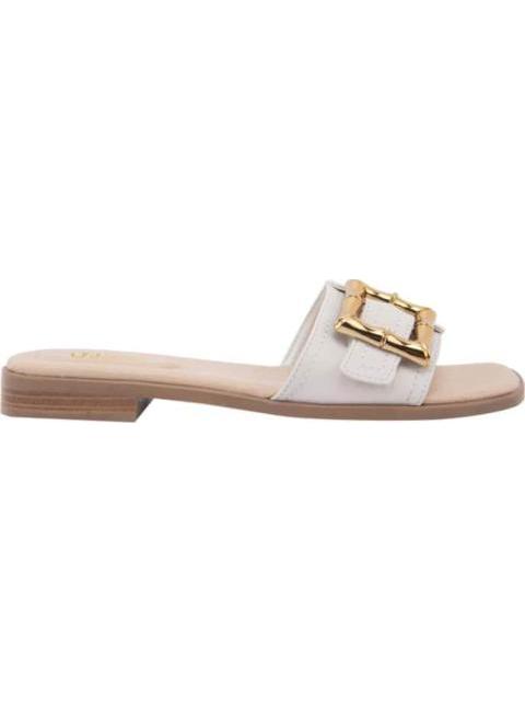 SANDALIA HEBILLA BEIGE/HUESO VI LINE