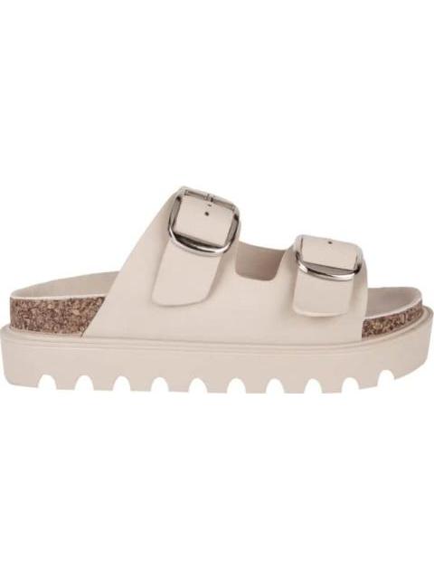 SANDALIA HEBILLAS BEIGE/HUESO VI LINE