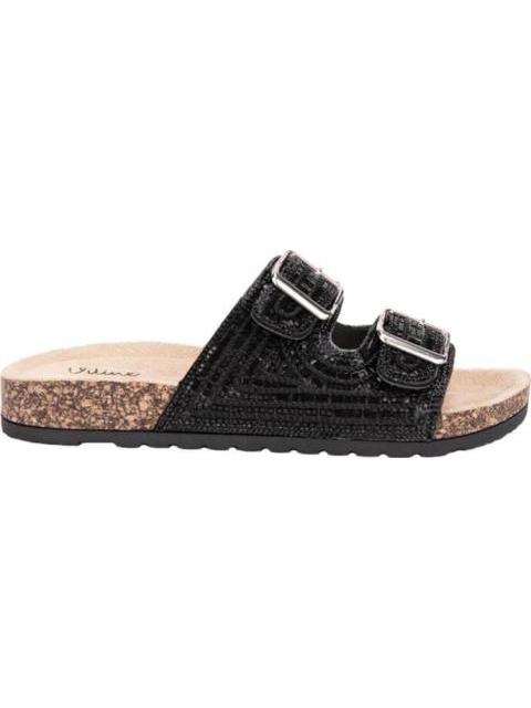 SANDALIA HEBILLAS NEGRO VI LINE
