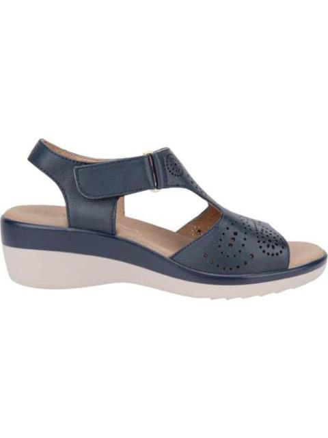 SANDALIA PERFORADA AZUL MARINO FLEXI