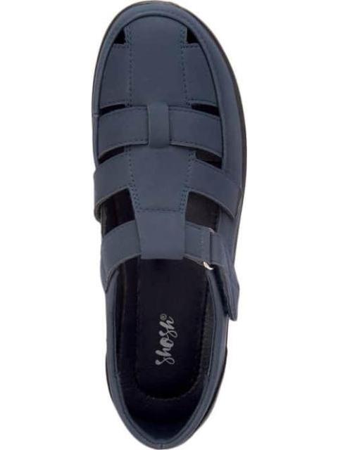 SANDALIA VELCRO AZUL SHOSH CONFORT
