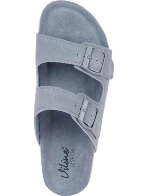 SANDALIA GAMUZA AZUL VI LINE