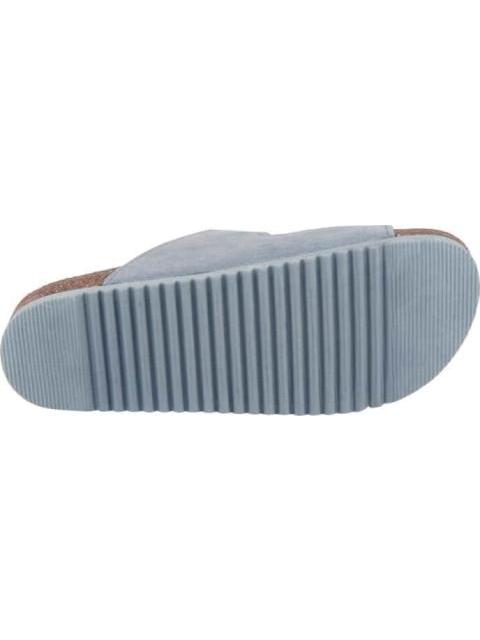 SANDALIA GAMUZA AZUL VI LINE