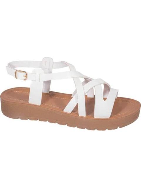 SANDALIA PLANA BLANCO VI LINE