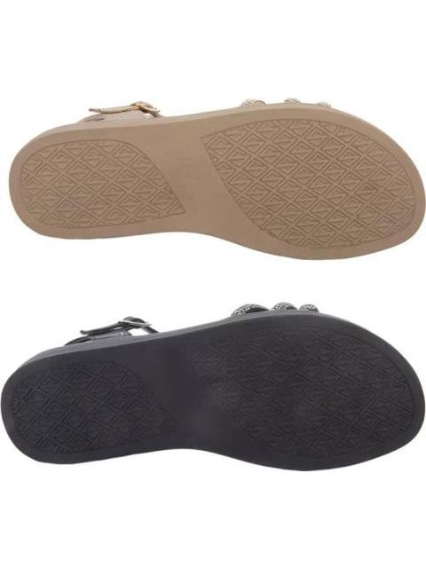 SANDALIA PLANA CON BRILLOS MULTICOLOR VI LINE