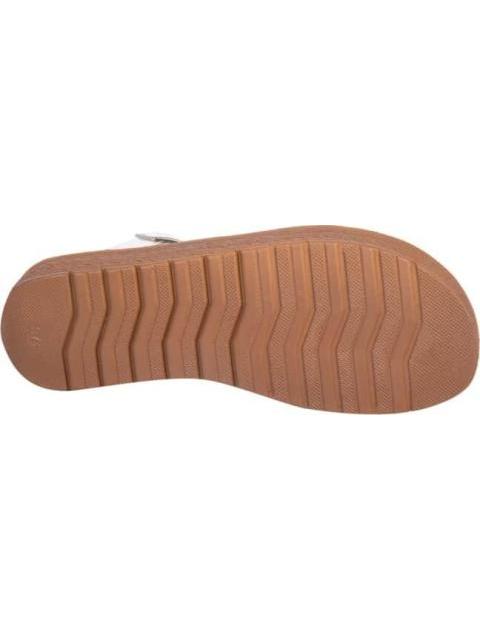 SANDALIA PLANA CON BRILLOS BLANCO VI LINE
