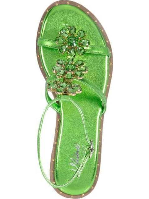 SANDALIA PLANA VERDE VI LINE FASHION