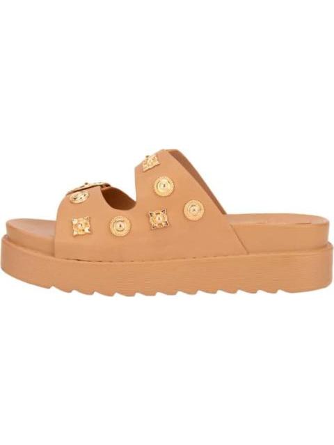 SANDALIA PLANA CAMEL VI LINE FASHION
