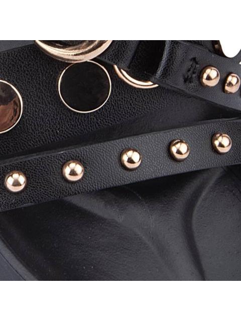 SANDALIA ESTOPEROLES NEGRO VI LINE FASHION