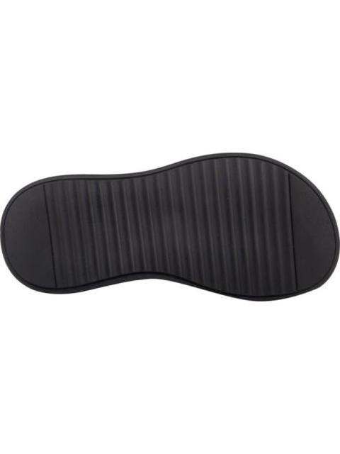 SANDALIA PLANA HEBILLAS NEGRO VI LINE FASHION