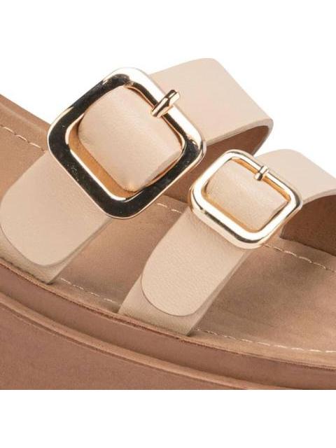SANDALIA PLANA NUDE VI LINE