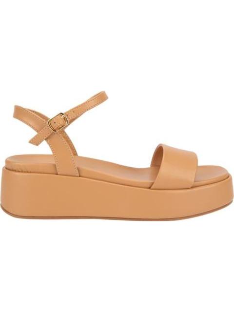 SANDALIA PLANA LISA COGNAC VI LINE