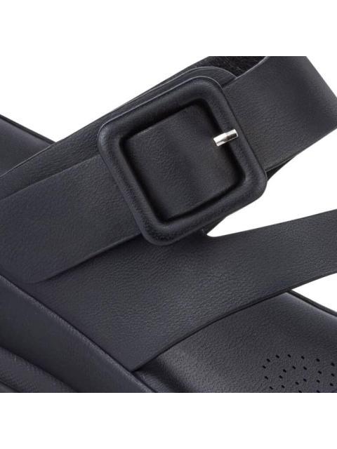 SANDALIA PLANA NEGRO SHOSH