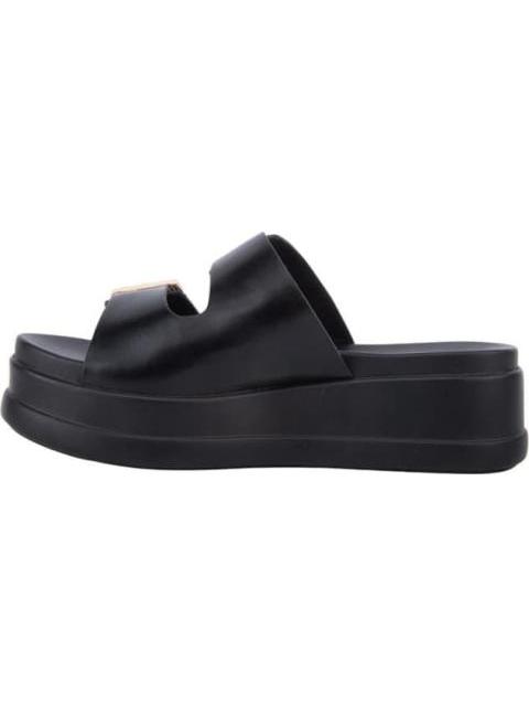 SANDALIA PLANA NEGRO VI LINE